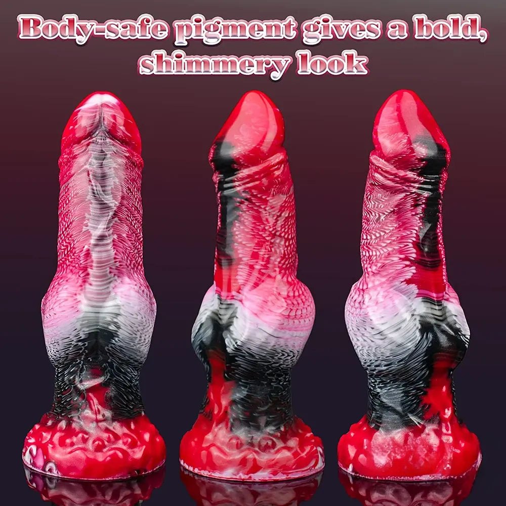 Knotted Wolf Fantasy Dildo - Silicone Horse Knot Dildo