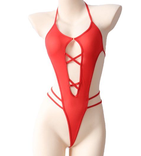 Lace Ice Silk Cutout Bodysuit - Lingerie Bodysuit for Women
