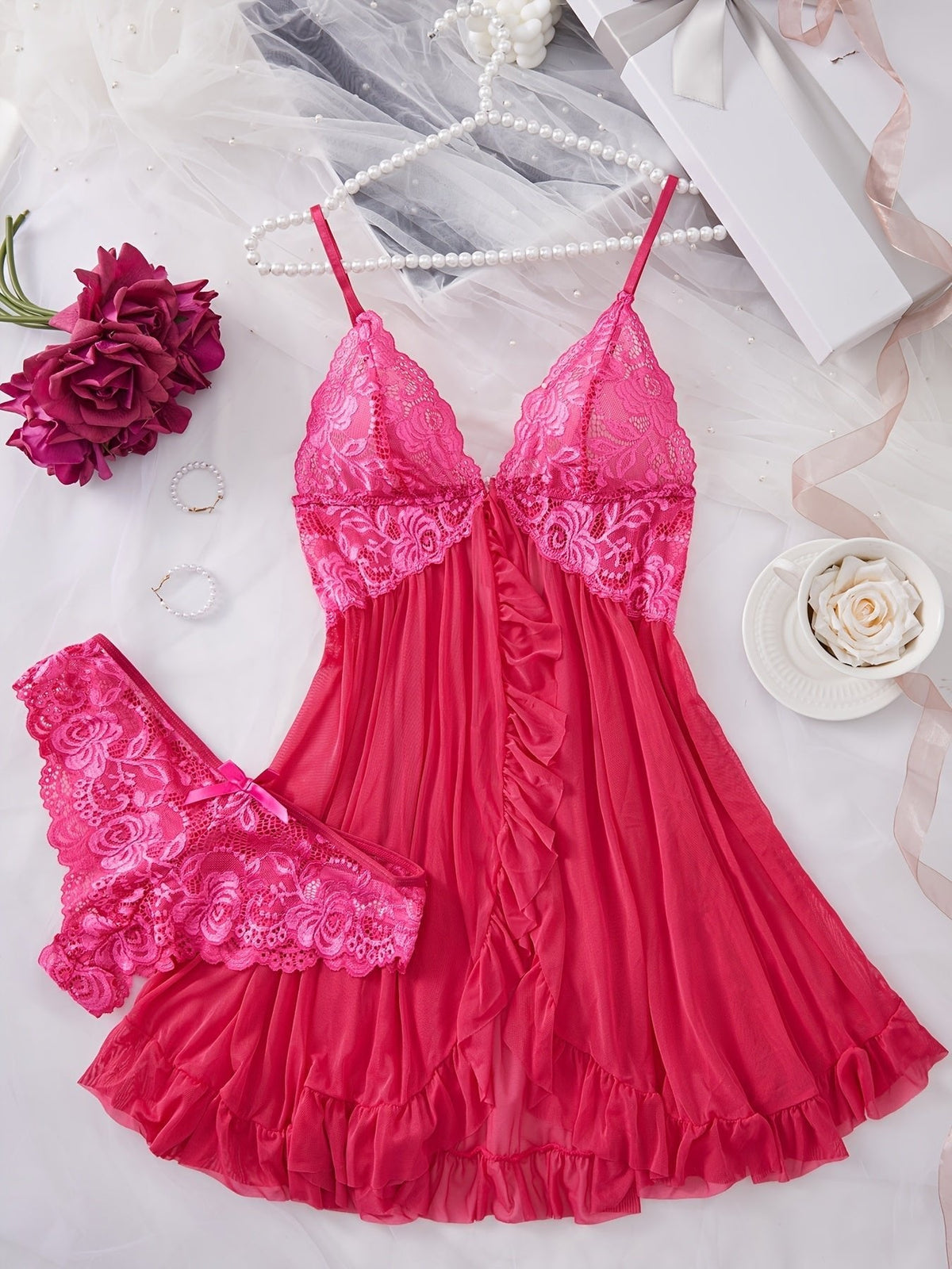 Lace Lash Multi-Color Set - Bra and Panty Set