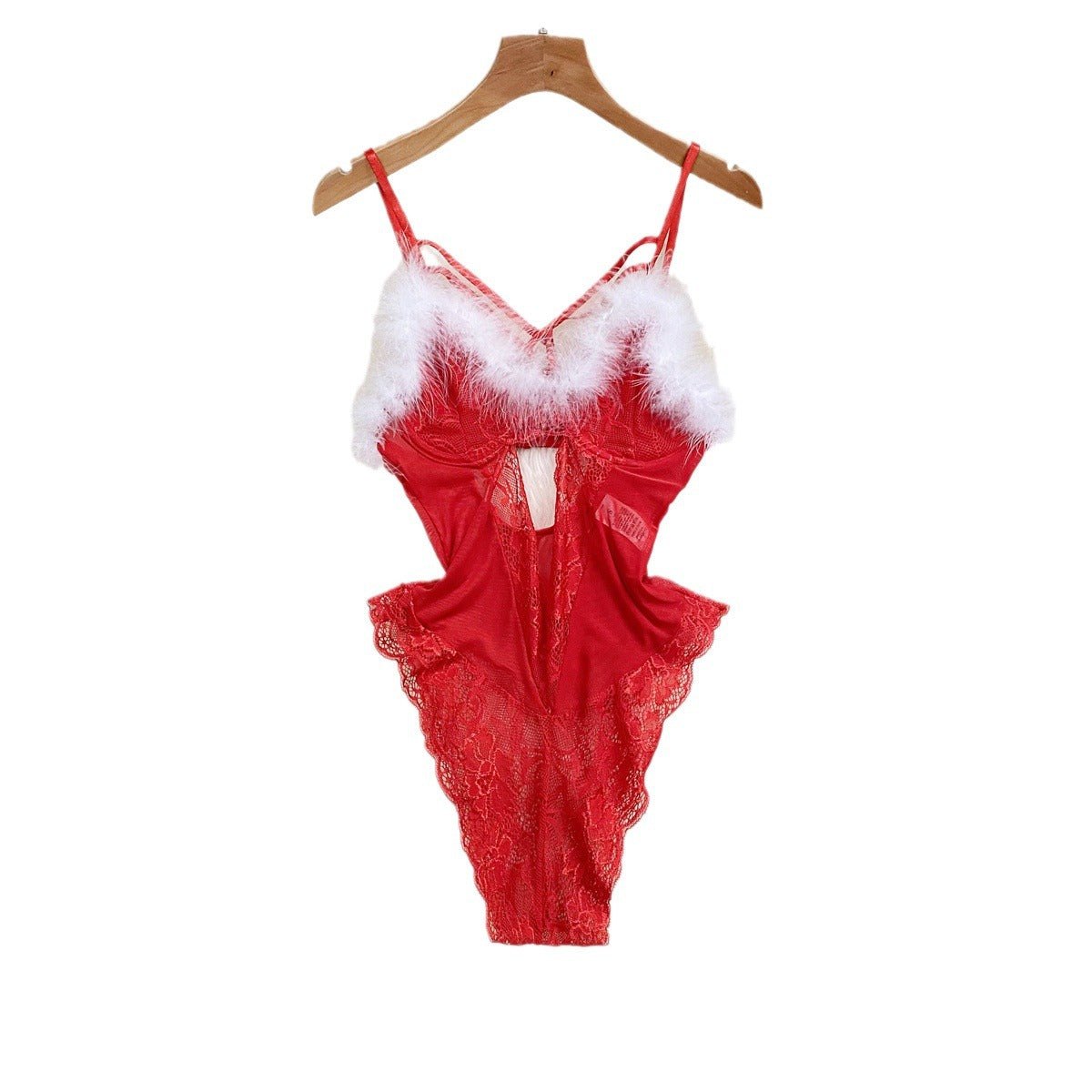 Lace Mesh Jumpsuit Steel Ring - Teddy Lingerie for Women