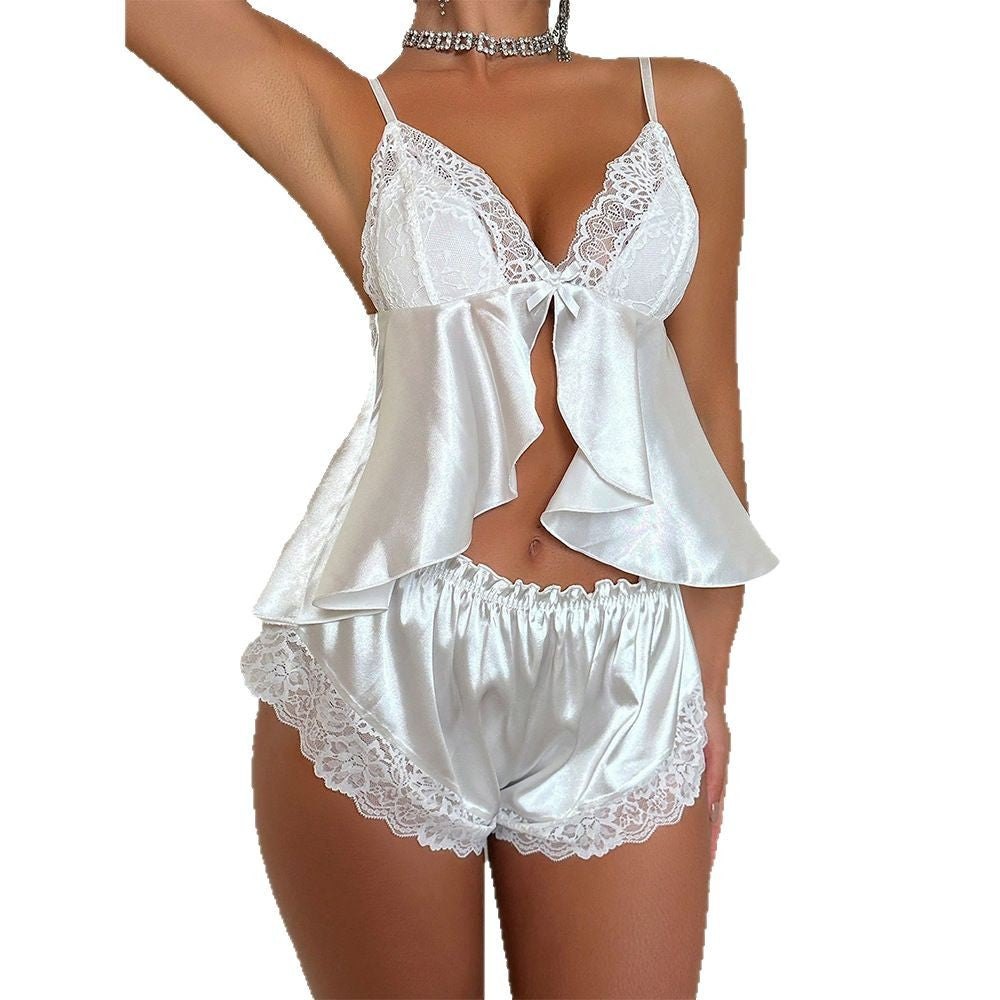 Lace Suspender Cami Pajama Set - Sexy Pajamas for Women