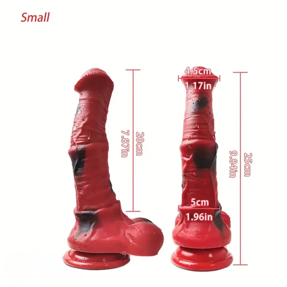 Large Anal Horse Dildo - Silicone Knotted Anal Dildo