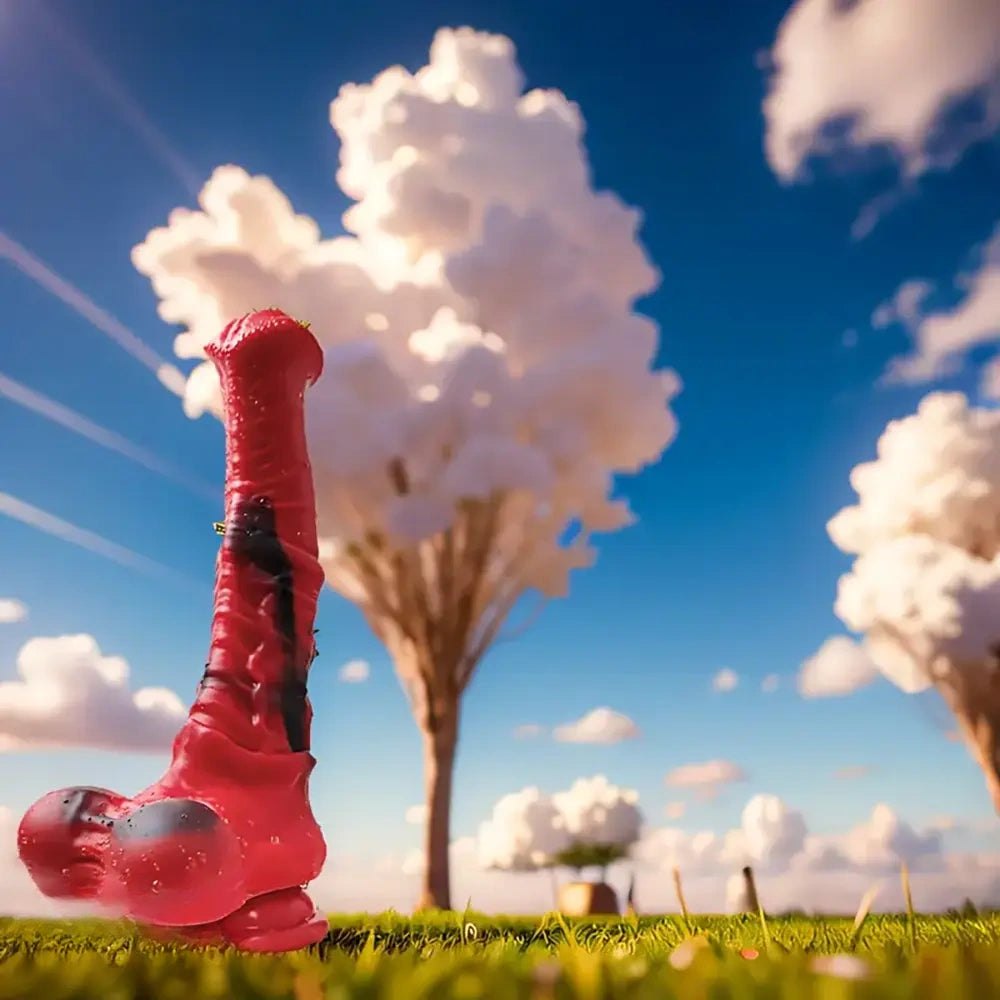 Large Anal Horse Dildo - Silicone Knotted Anal Dildo