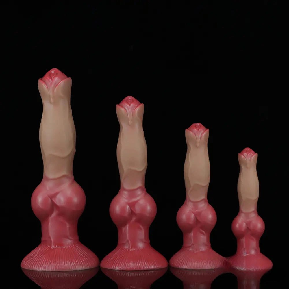 Large Dog Knotted Dildo - Silicone Animal Knot Dildo