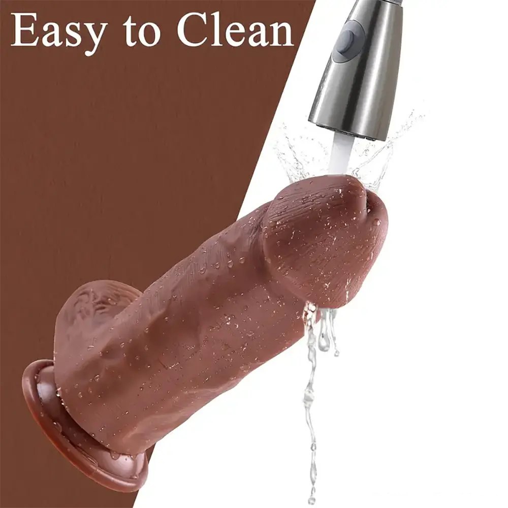 Large Flesh Silicone Dildo - Suction Cup Realistic Dildo