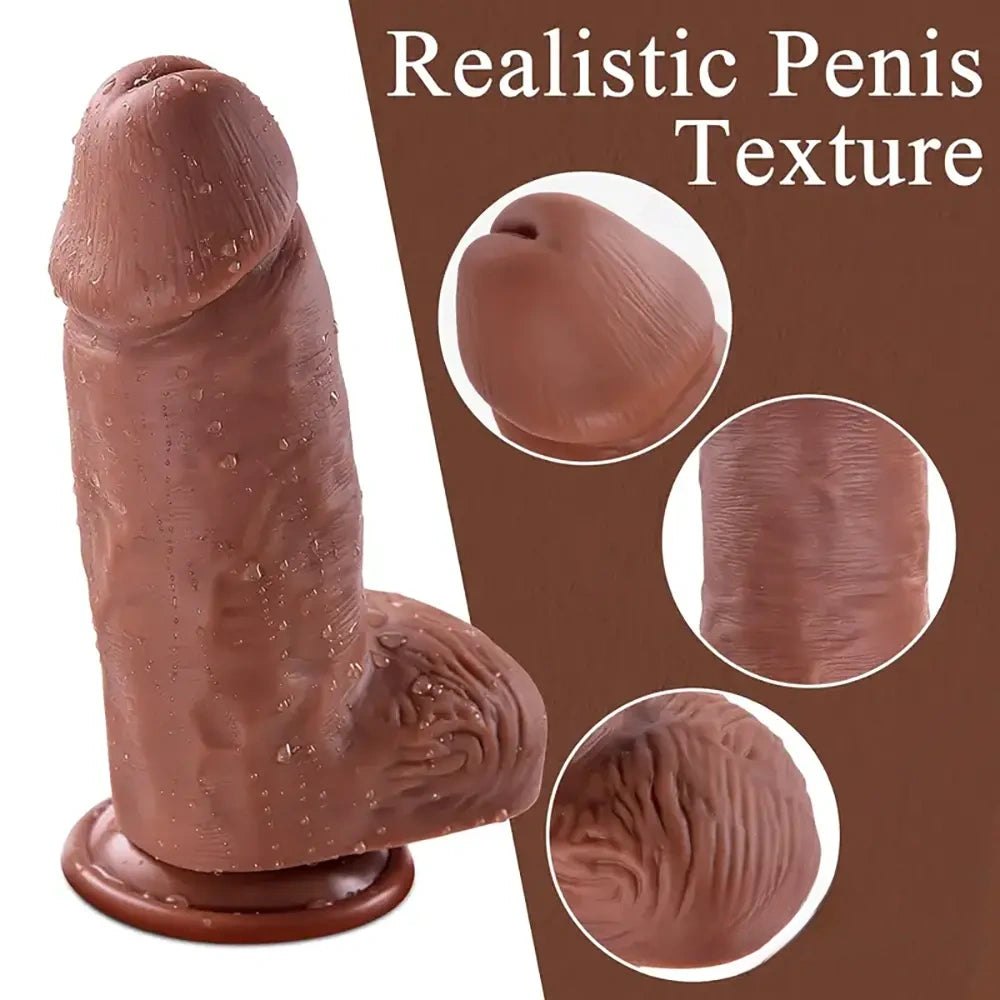 Large Flesh Silicone Dildo - Suction Cup Realistic Dildo
