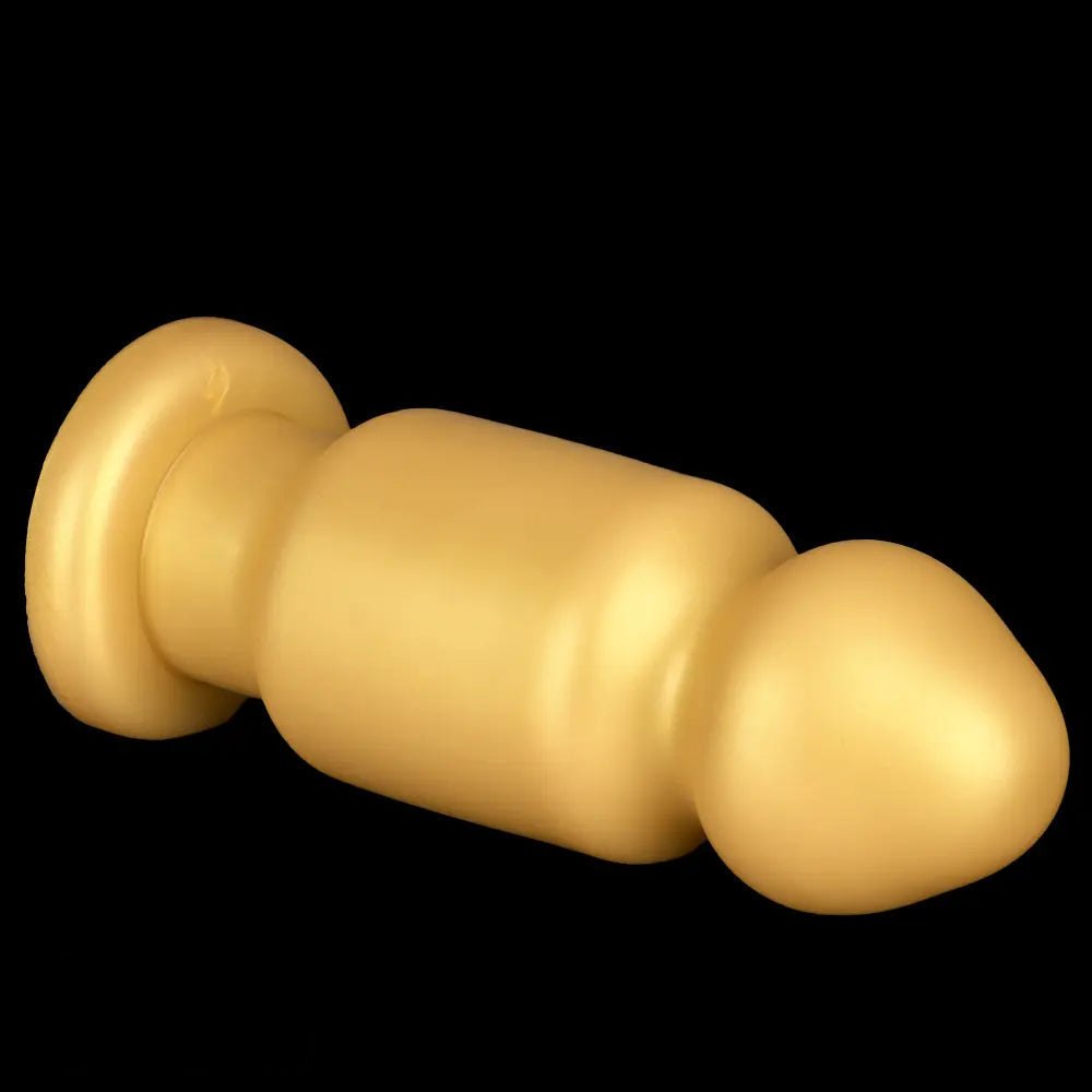 Large Gold Silicone Anal Plug - Silicone Butt Plug
