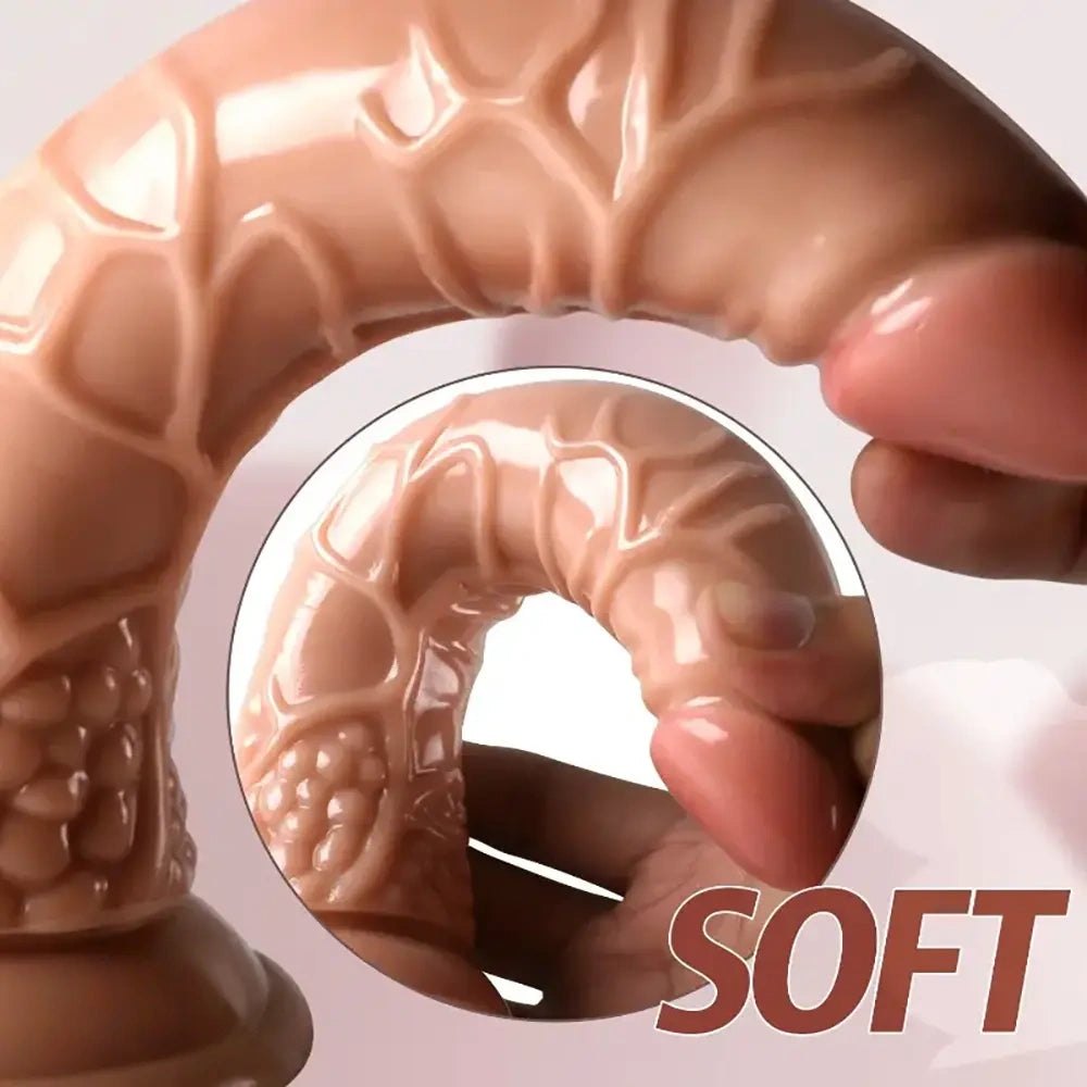 Large Realistic PVC Dildo 8.46in - PVC Suction Cup Dildo