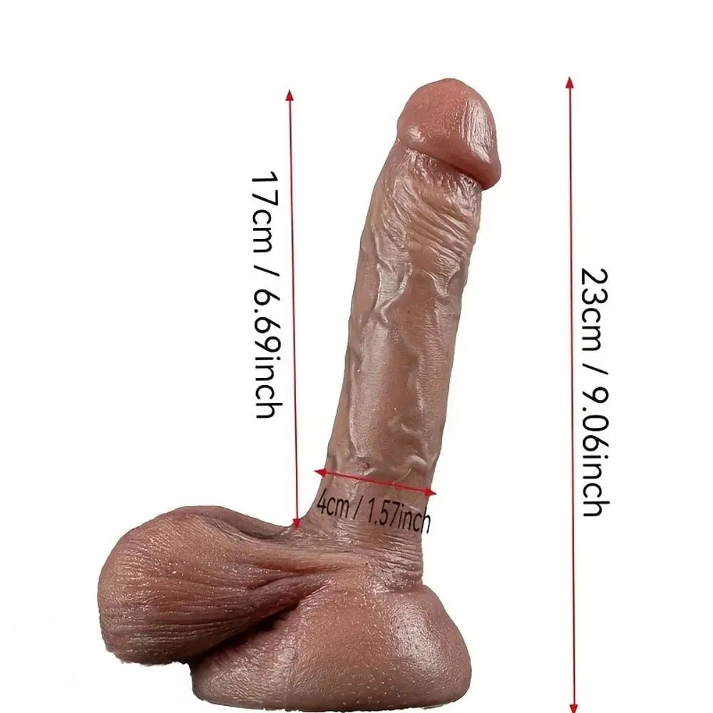 Large Realistic Silicone Dildo - Soft Big Dildo Toy
