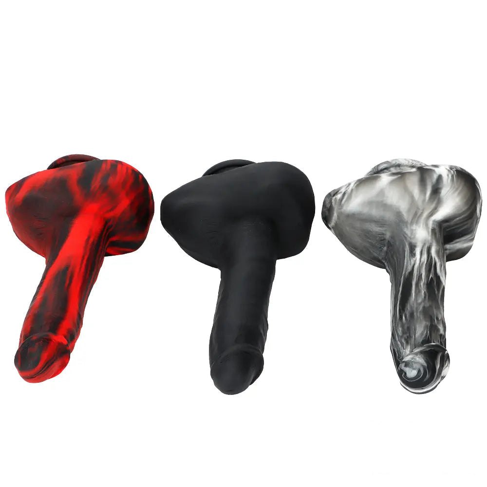 Large Silicone Dildo, 3 Colors - Suction Cup Dildo With Base