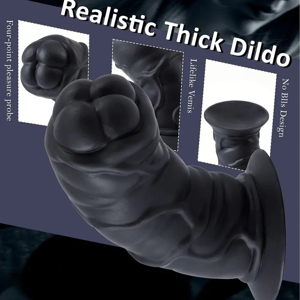 Large Thick Fist-Head Dildo - Big Girth Silicone Dildo