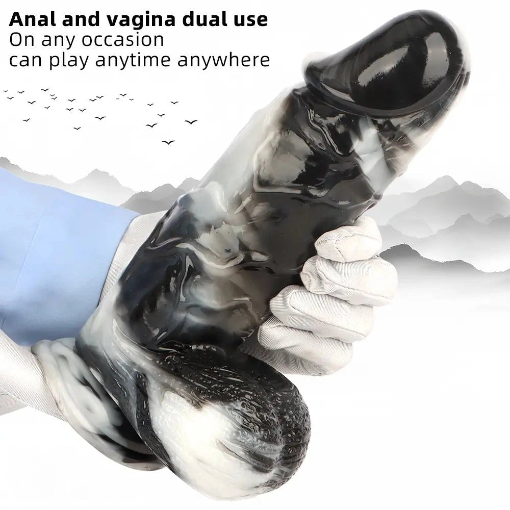 Large Thick PVC Dildo 10 in - Realistic Big Dildo Toy