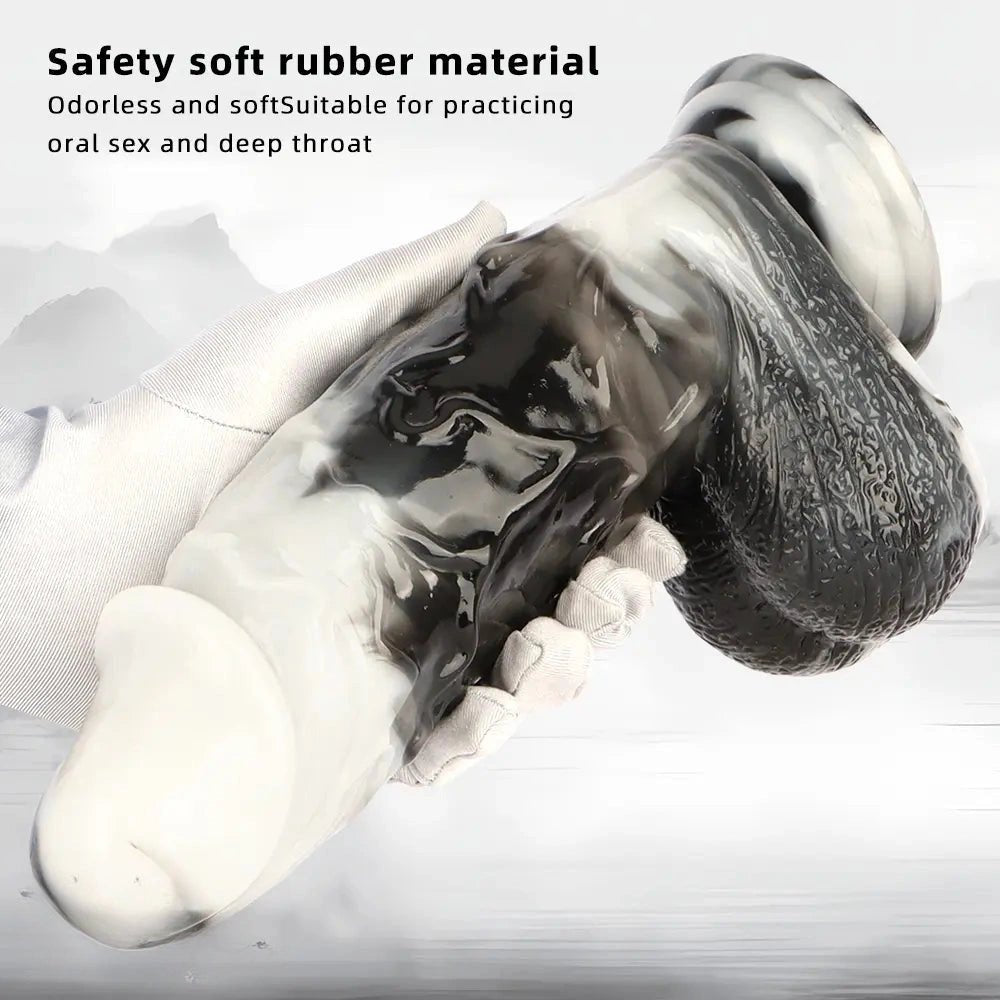 Large Thick PVC Dildo 10 in - Realistic Big Dildo Toy