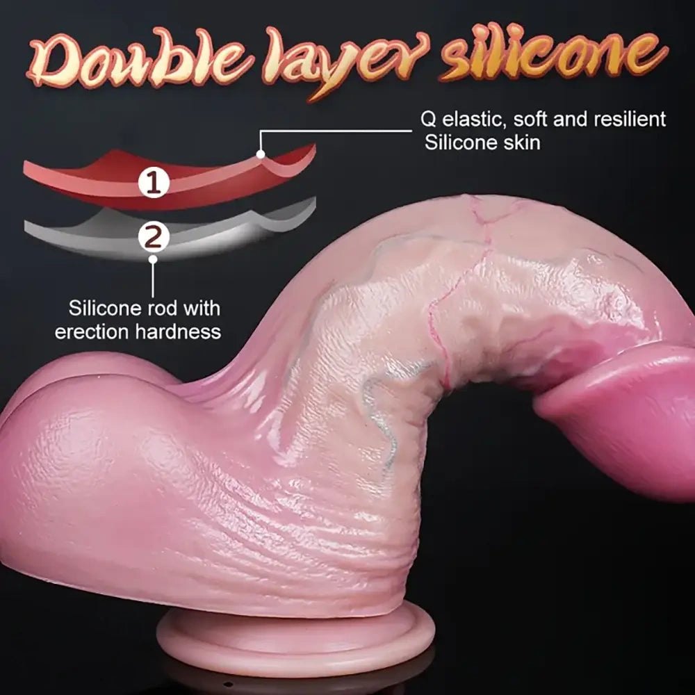 Large Thick Realistic Dildo 9.84 in - Huge Dildo