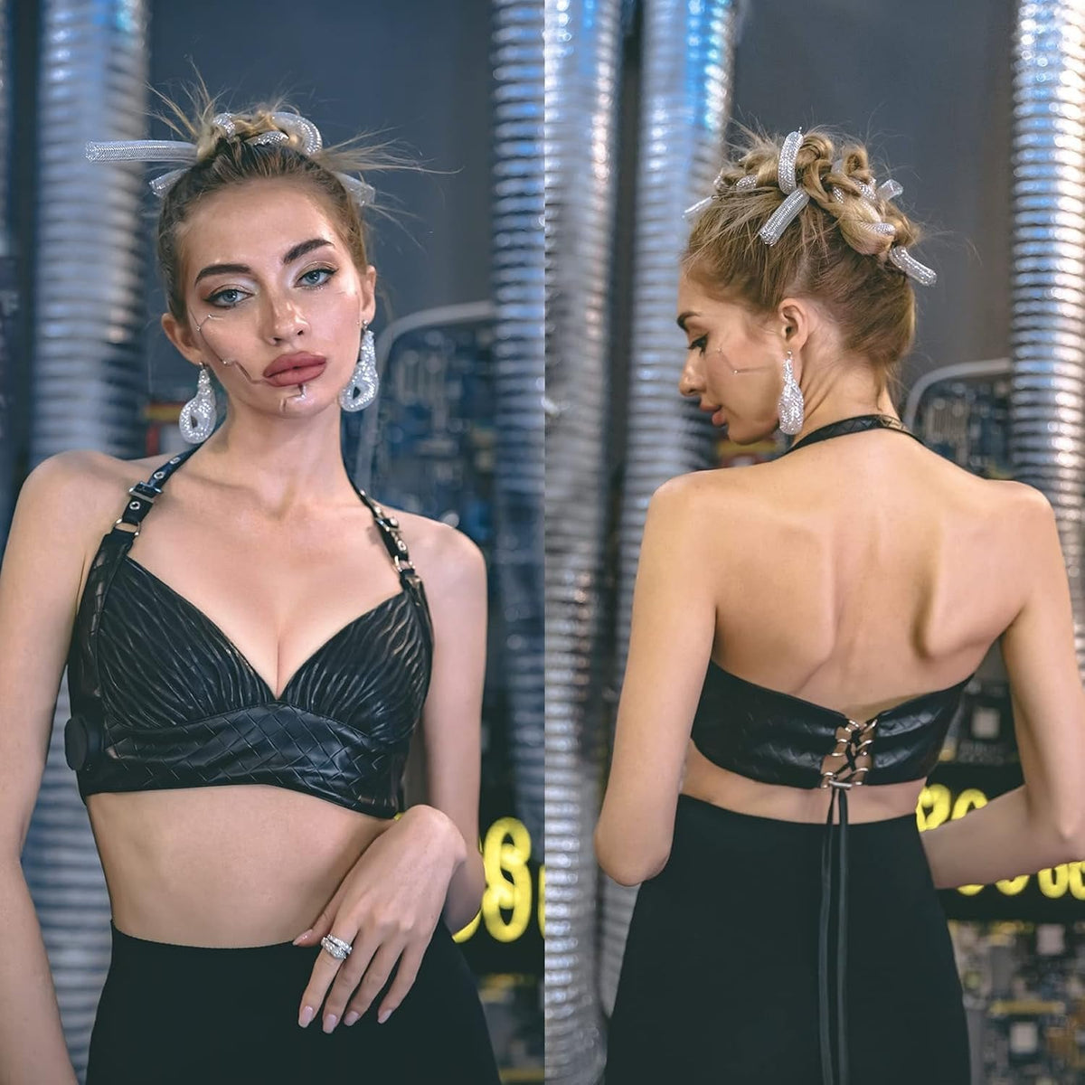 LED Light-Up Glowing Bra Set - Lingerie Set for Women