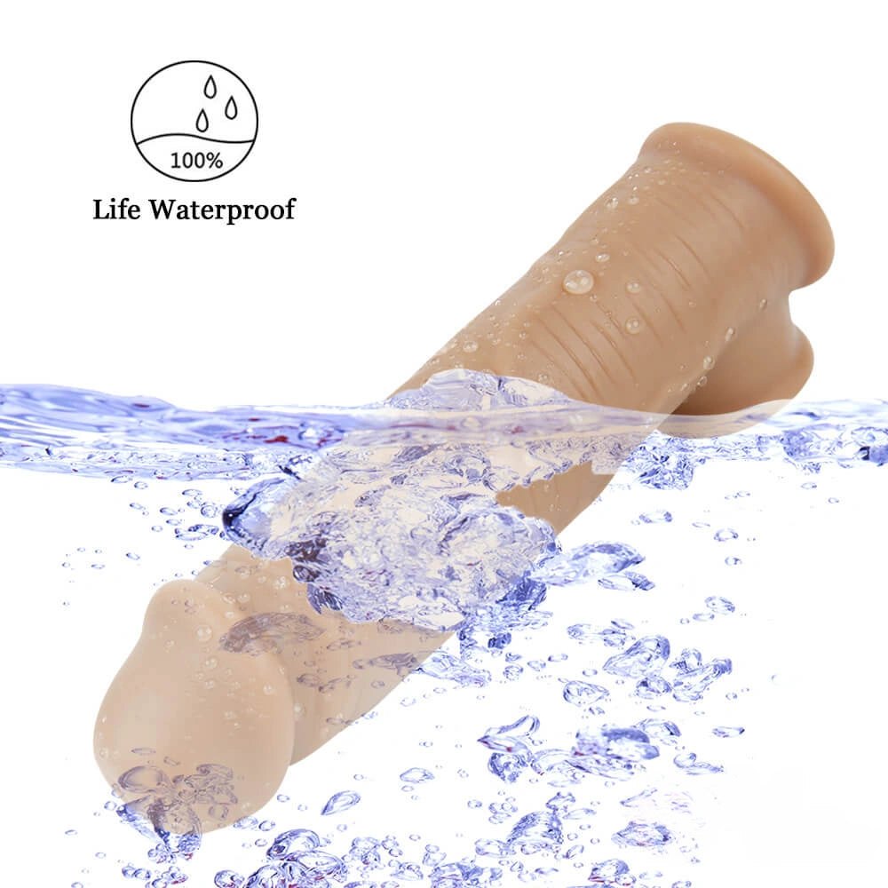 Lifelike Penis Extension Sleeve - Realistic Cock Ring Sleeve