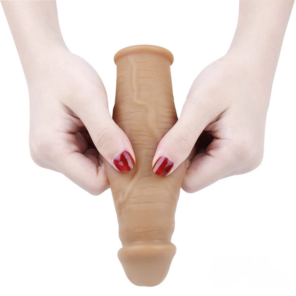 Lifelike Penis Extension Sleeve - Realistic Cock Ring Sleeve