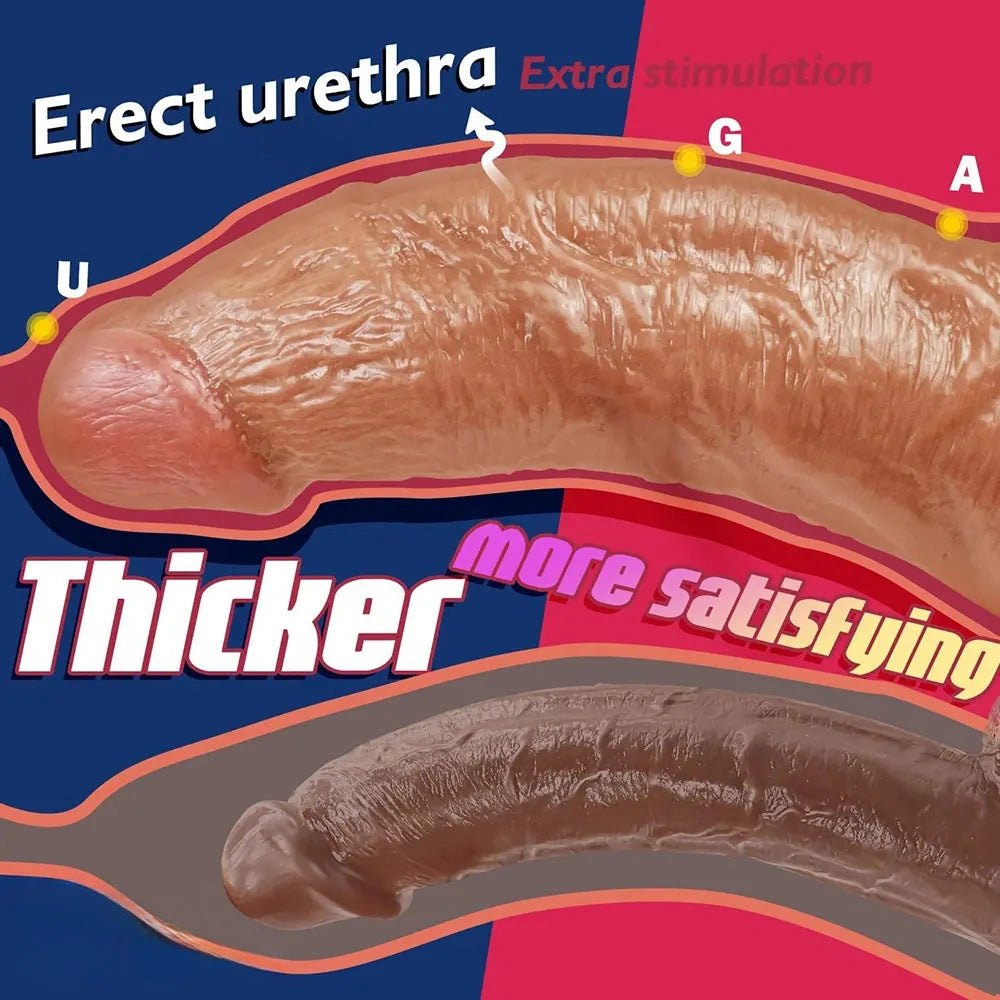 Lifelike PVC Suction Cup Dildo - Realistic PVC Dildo