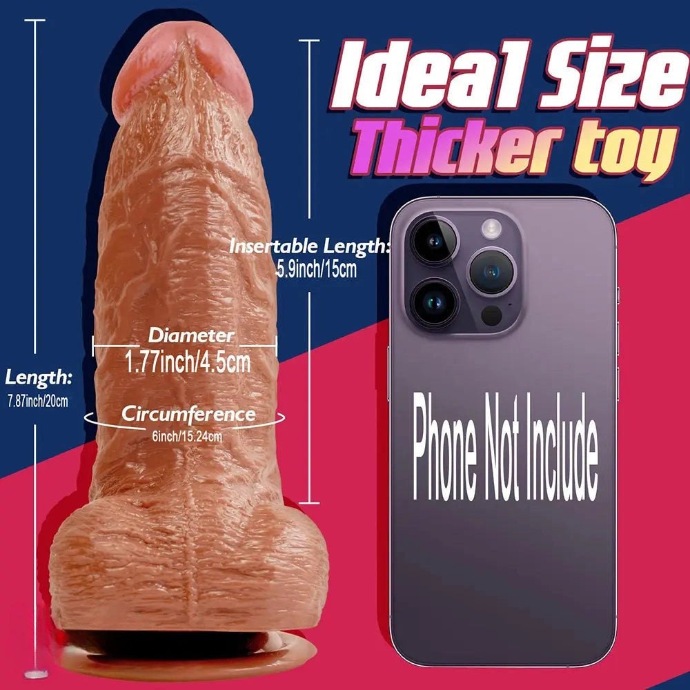 Lifelike PVC Suction Cup Dildo - Realistic PVC Dildo