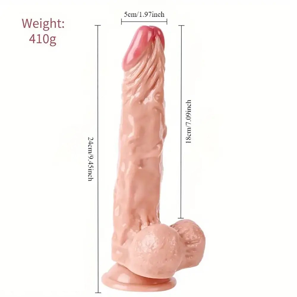 Lifelike Realistic Dildo 9.45 in - Big Realistic Dildo