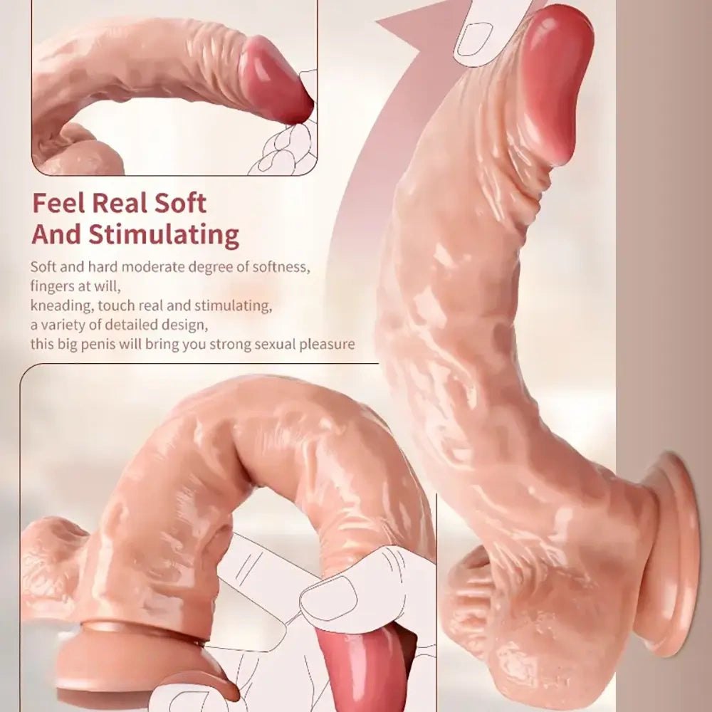 Lifelike Realistic Dildo 9.45 in - Big Realistic Dildo