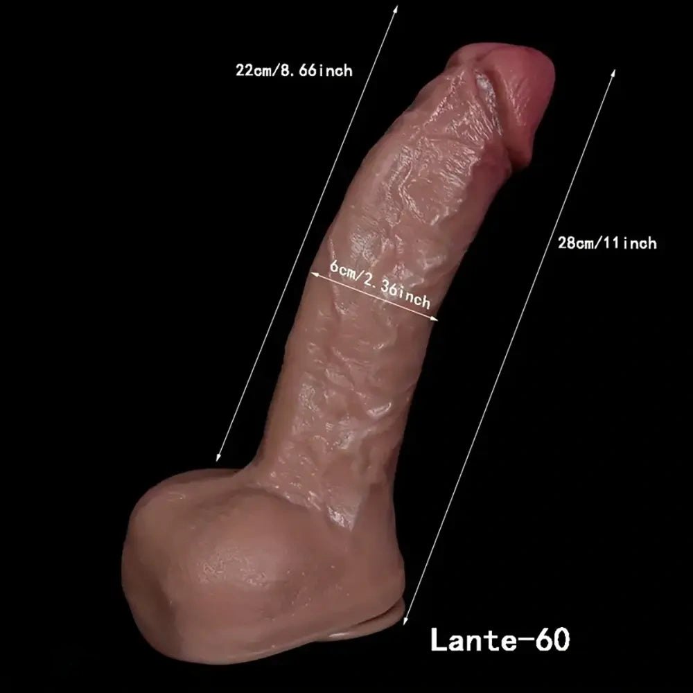 Lifelike Silicone Dildo 11in - Big Realistic Silicone Dildo