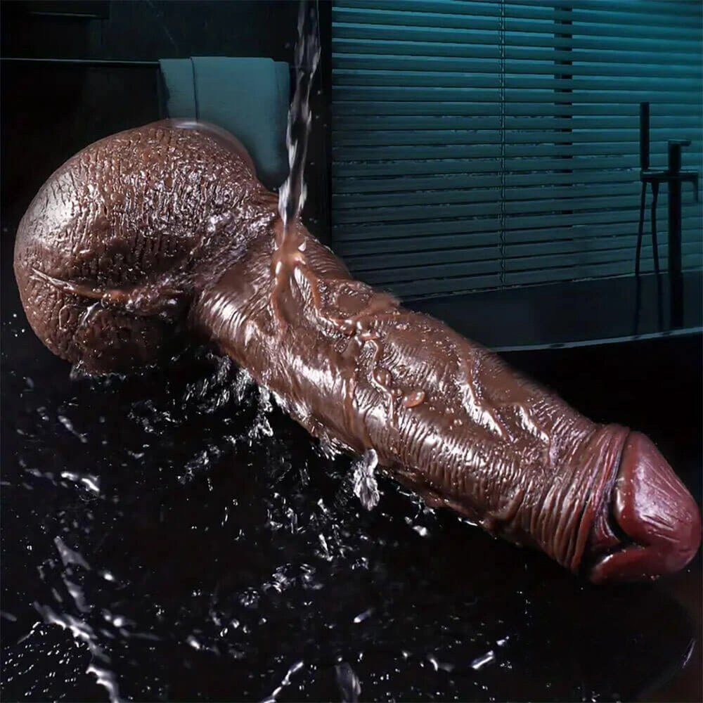 Lifelike Silicone Suction Cup Dildo - Suction Dildo 10 Inch