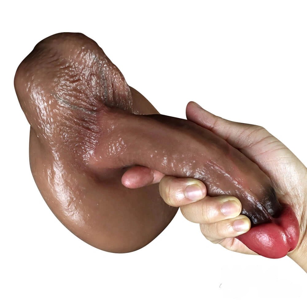 Lifelike Silicone Suction Cup Dildo - Flesh Suction Dildo