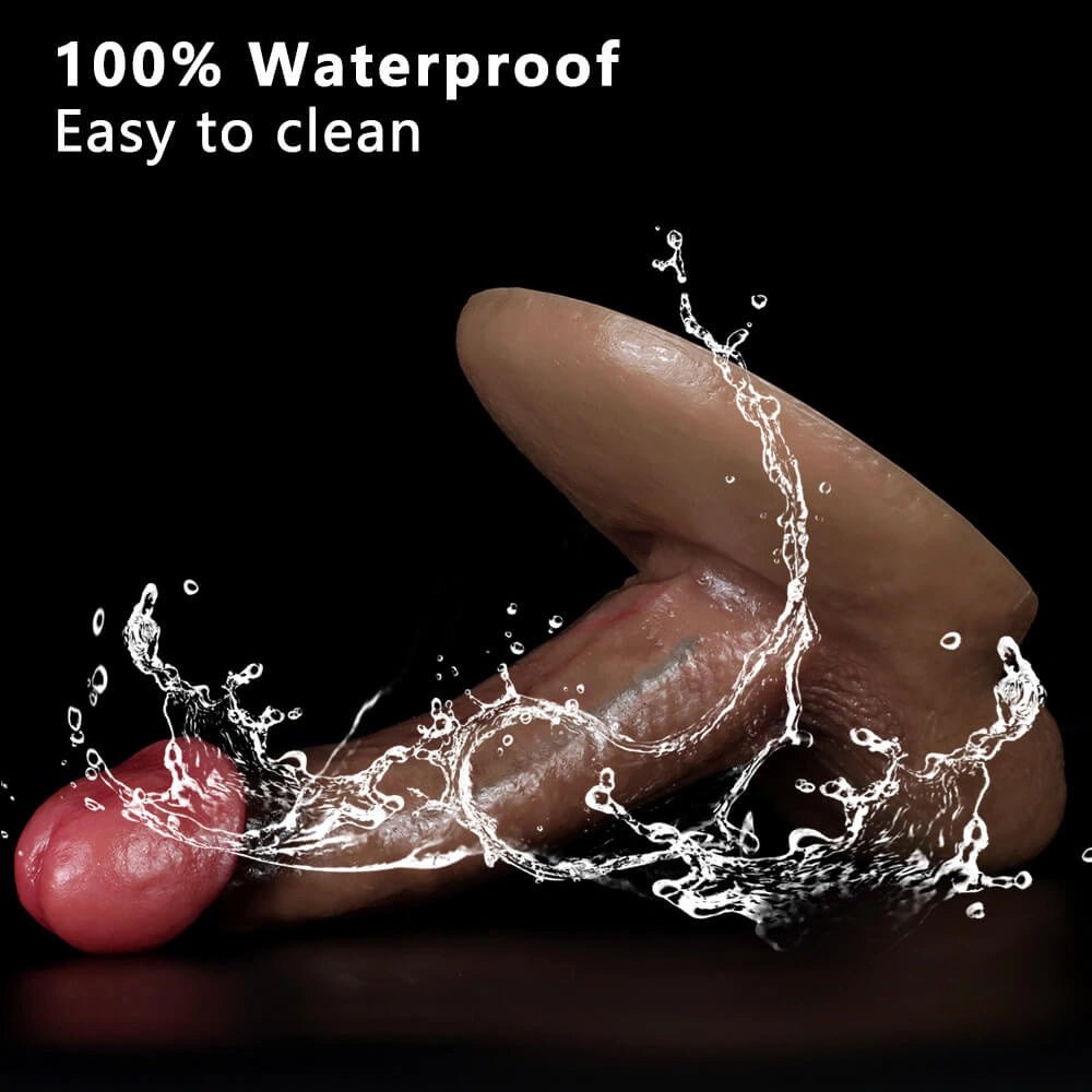 Lifelike Silicone Suction Cup Dildo - Flesh Suction Dildo