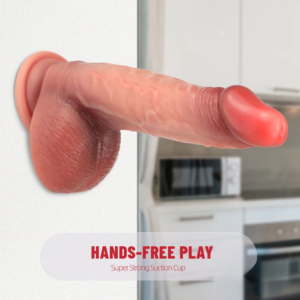 Lifelike Silicone Suction Dildo - Suction Cup Dildo