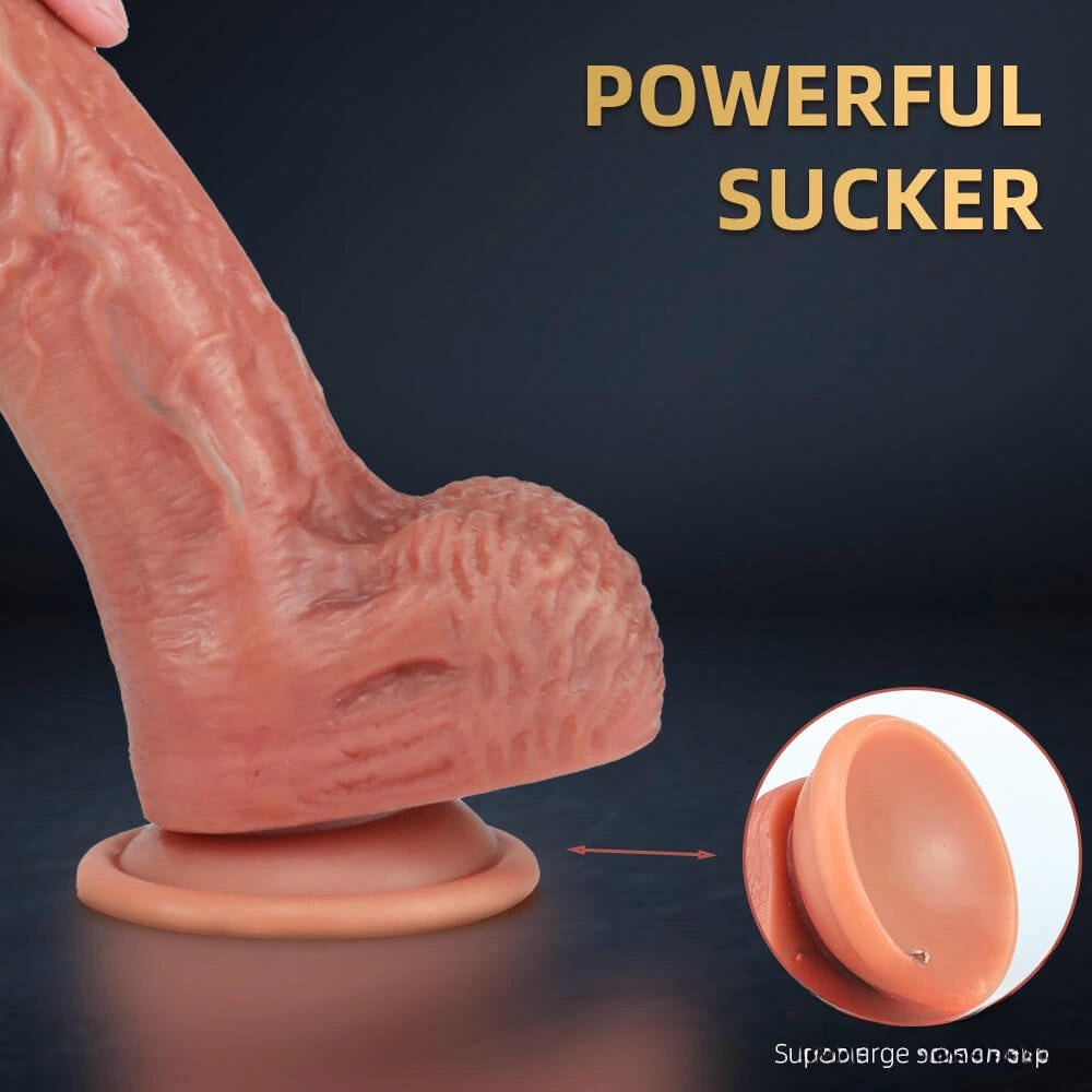 Lifelike Suction Cup Dildo 9 in - Big Realistic Dildo