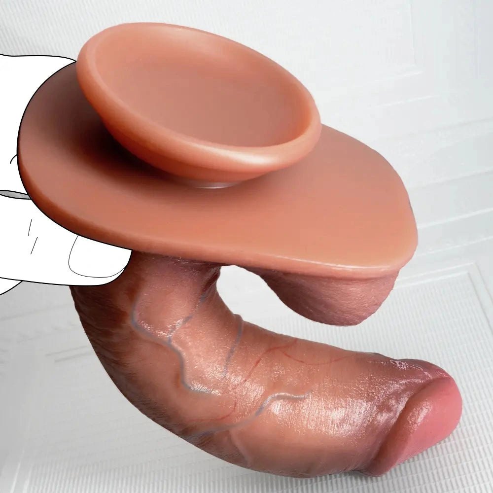 Lifelike Touch Suction Dildo - Silicone Suction Cup Dildo