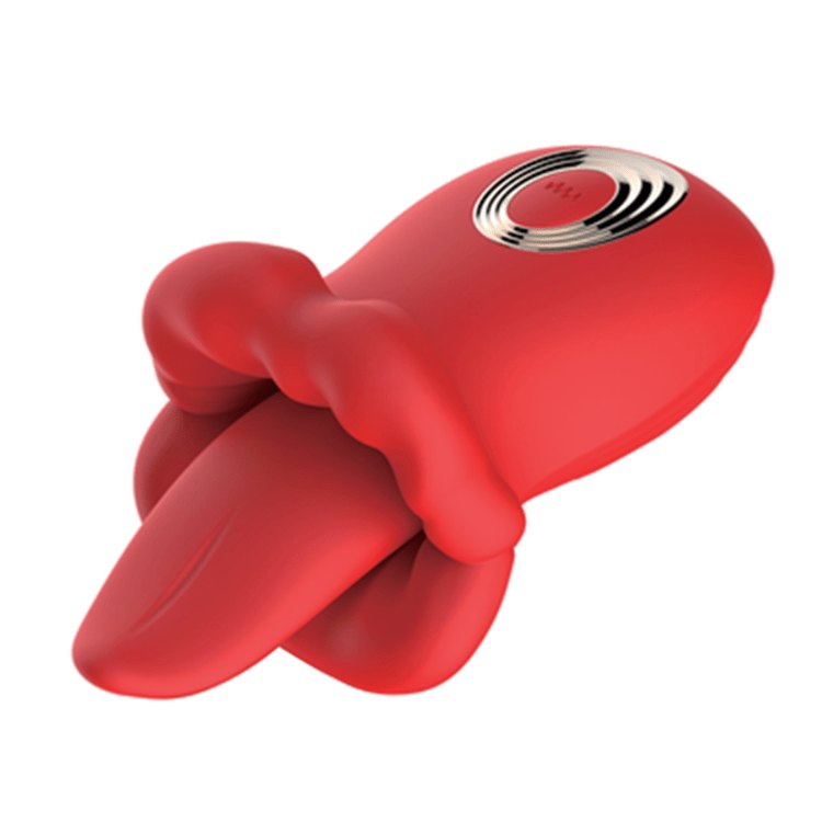 Lip Tongue Clit Suction Vibrator - Rose Clit Sucking Toy