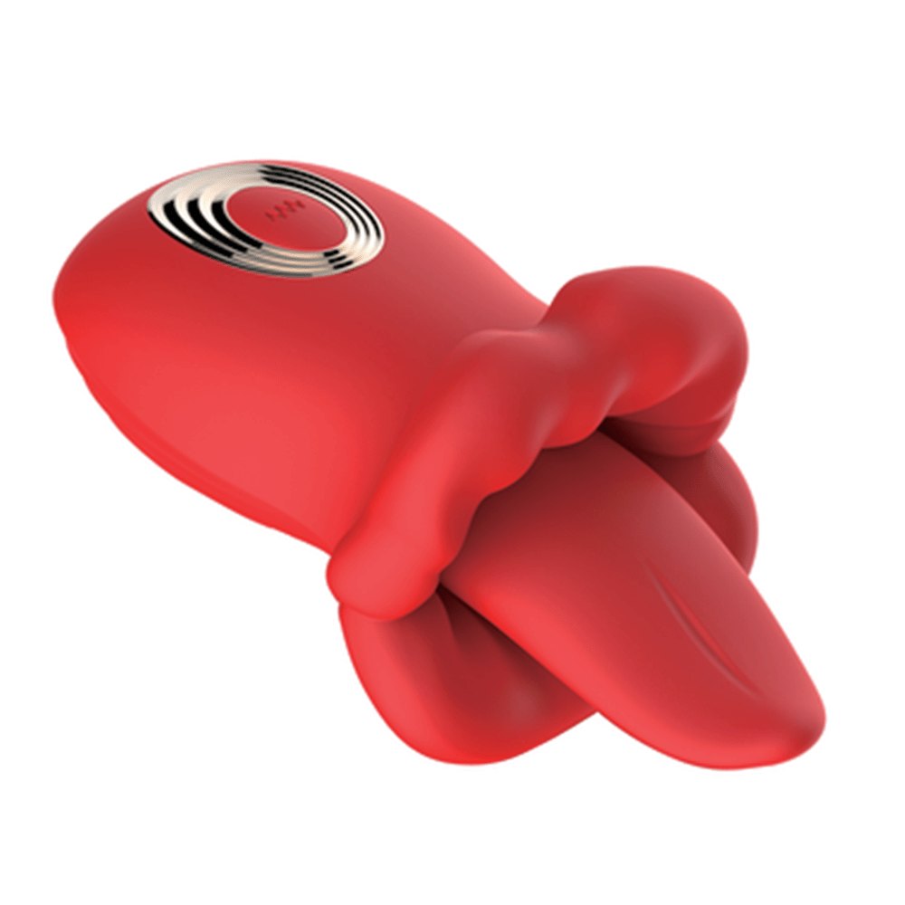 Lip Tongue Clit Suction Vibrator - Rose Clit Sucking Toy