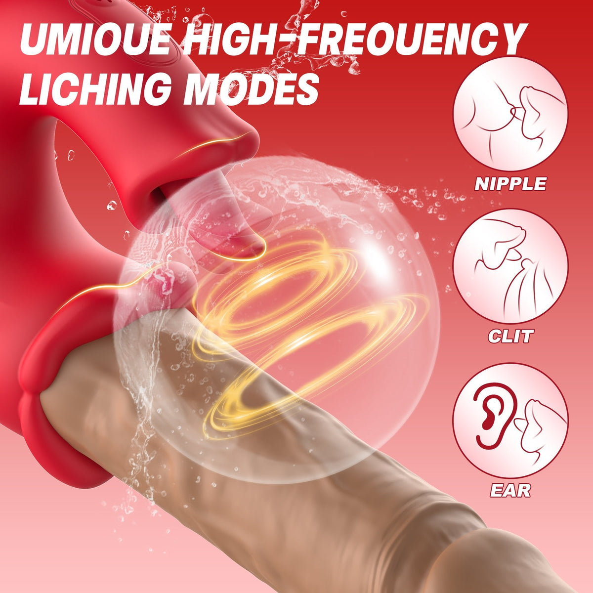 Lip Tongue Thrusting G-Spot Vibrator - Rabbit G-Spot Vibrator