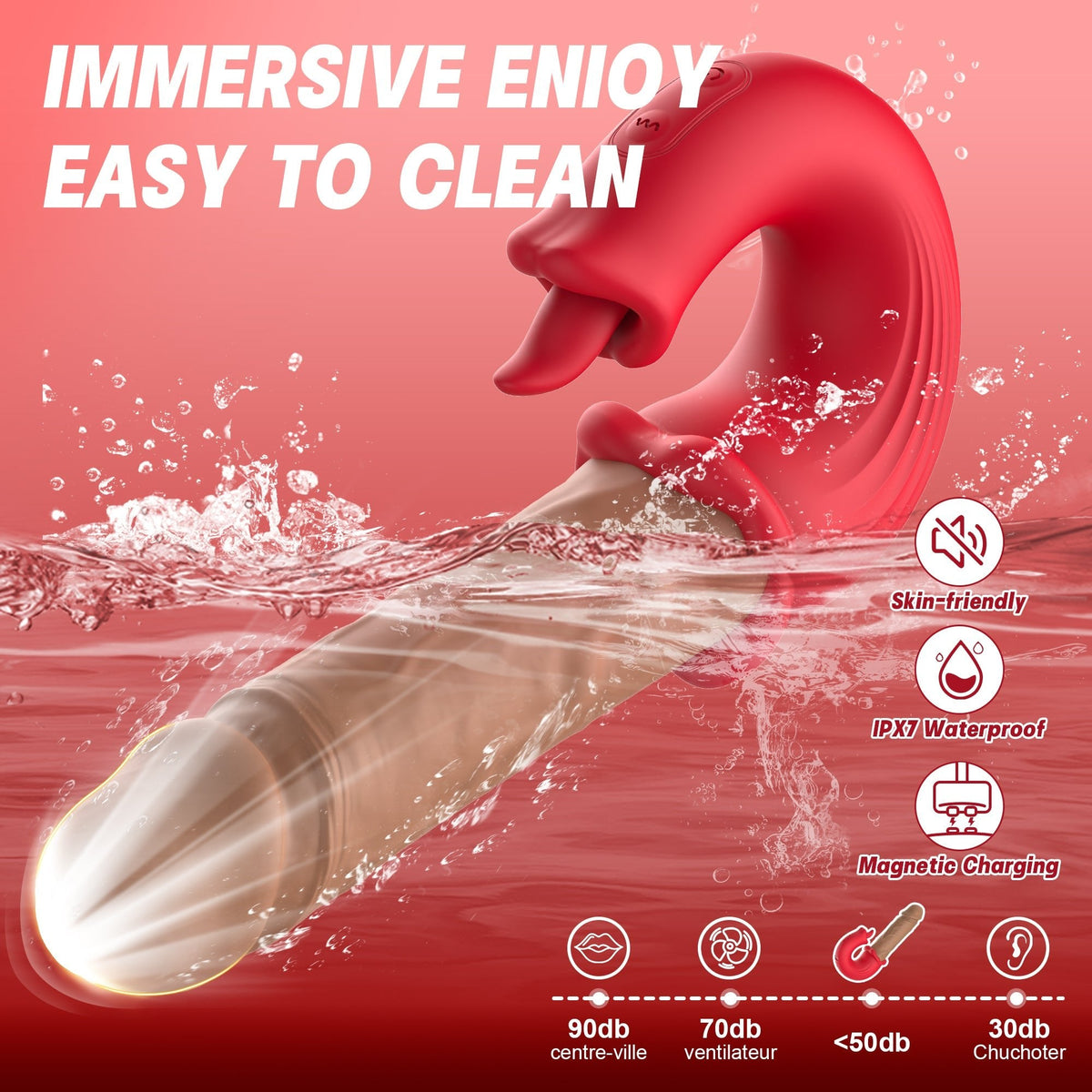 Lip Tongue Thrusting G-Spot Vibrator - Rabbit G-Spot Vibrator