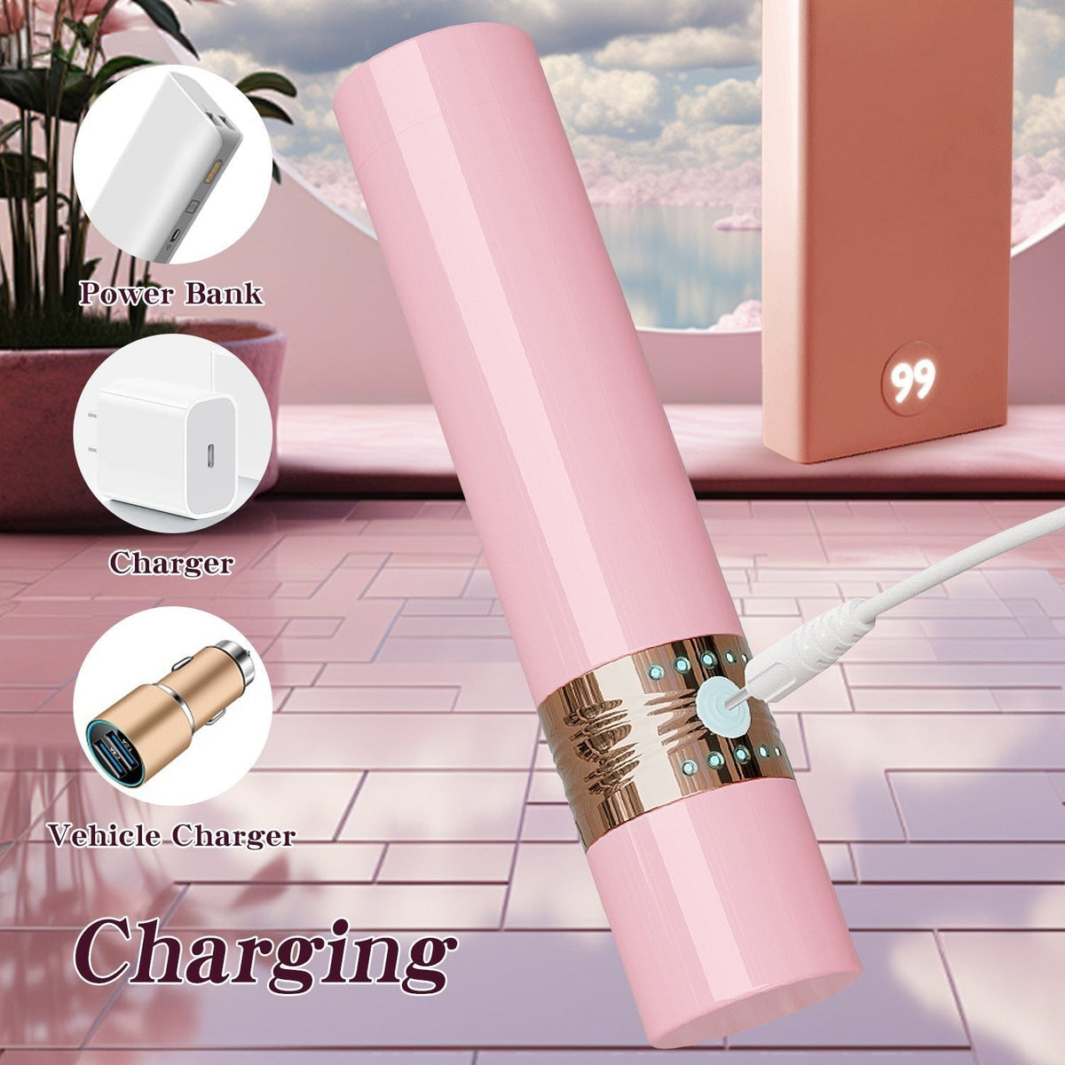 Lipstick Tongue Licking Vibrator - Insertable Bullet Vibrator