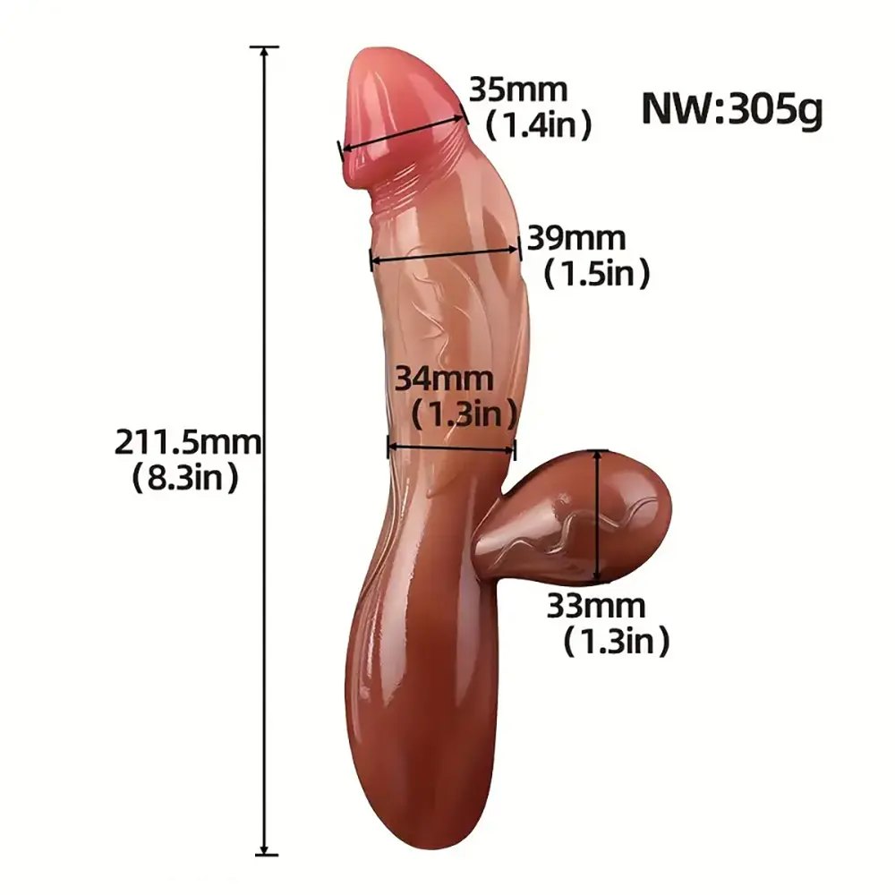 Liquid Silicone Big Dildo 8 in - Realistic Anal Dildo