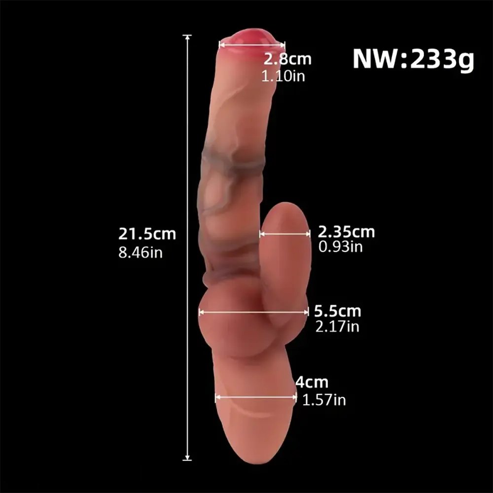 Liquid Silicone Veiny Dildo - Realistic Dildo 8.46 in