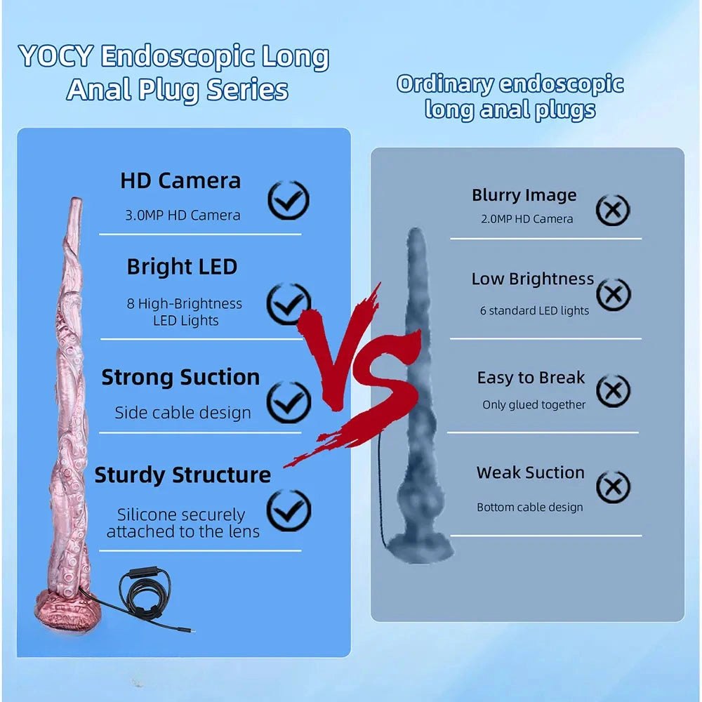 Long Tentacle Cam Dildo - Fantasy Dragon Monster Dildo