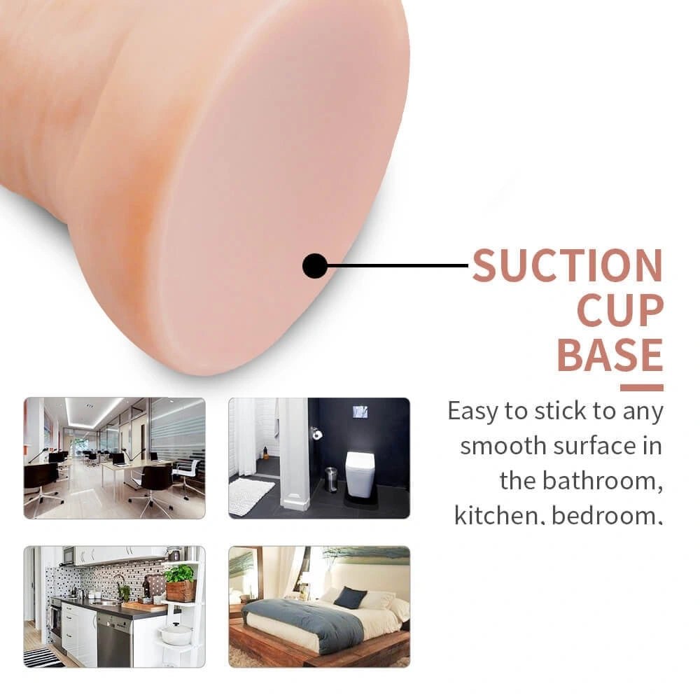 Long Thick Realistic Dildo 12in - Realistic PVC Dildo