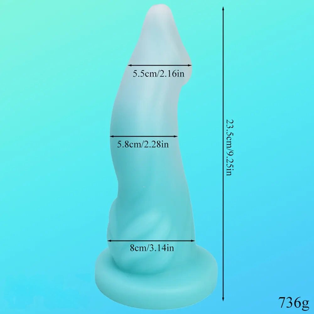 Luminous Big Fantasy Dildo 9.25in - Glow Fantasy Dildo
