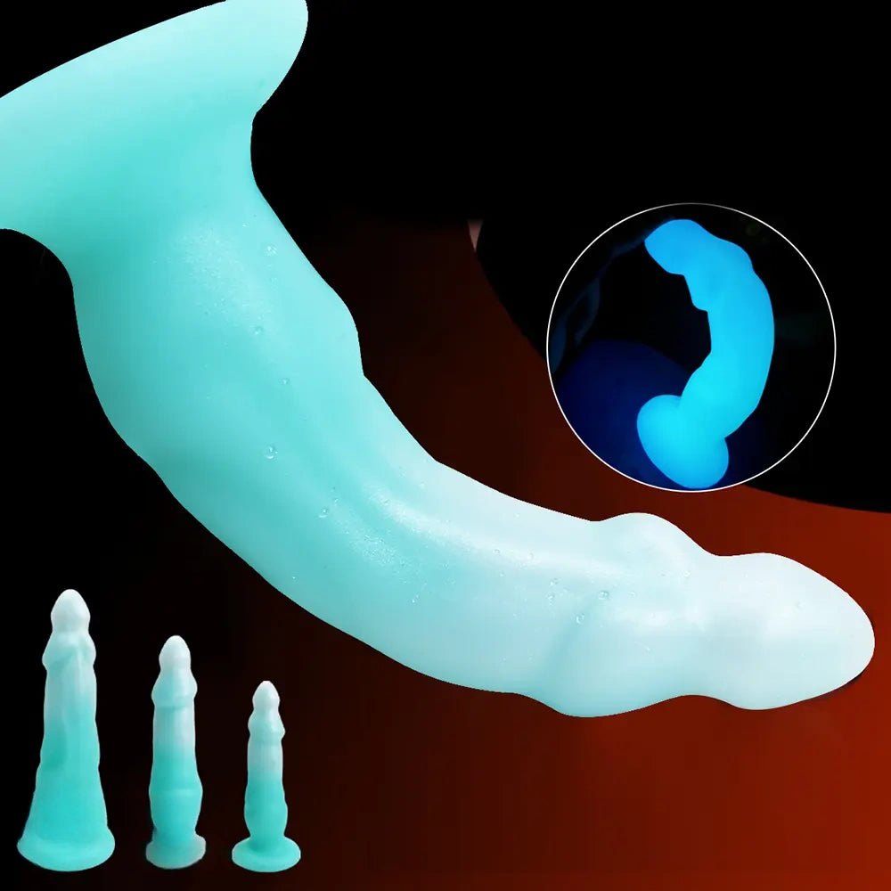Luminous Big Fantasy Dildo - Silicone Monster Dildo Big