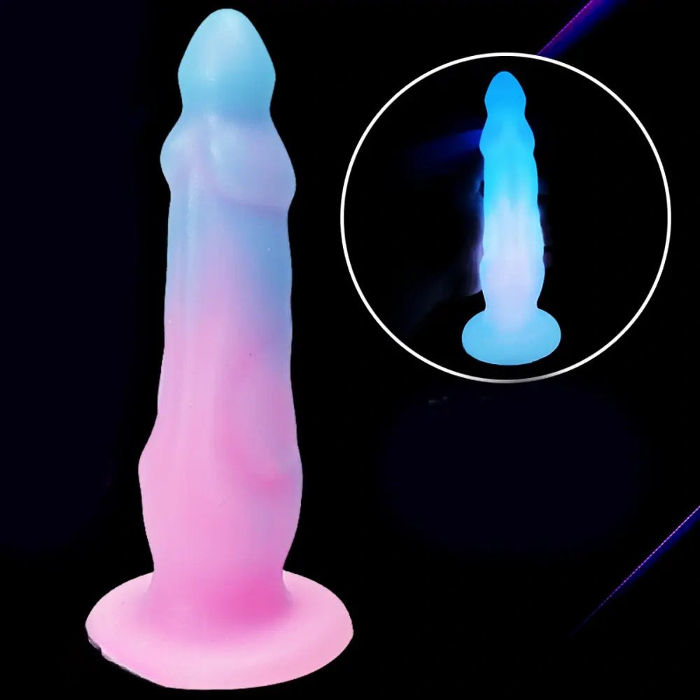Luminous Big Fantasy Dildo - Silicone Monster Dildo Big
