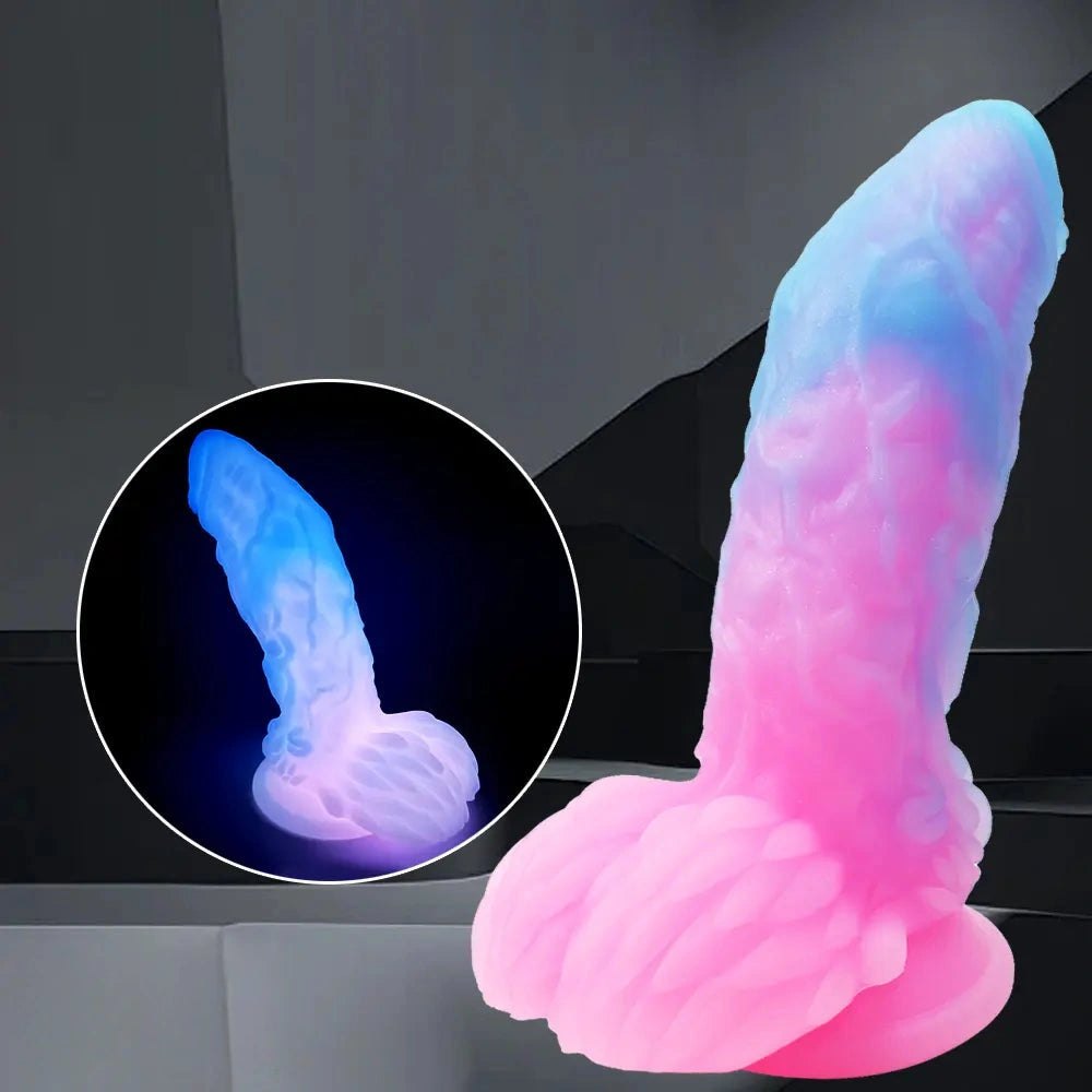 Luminous Dragon Dildo 7.48in - Dragon Dildo Glow Option