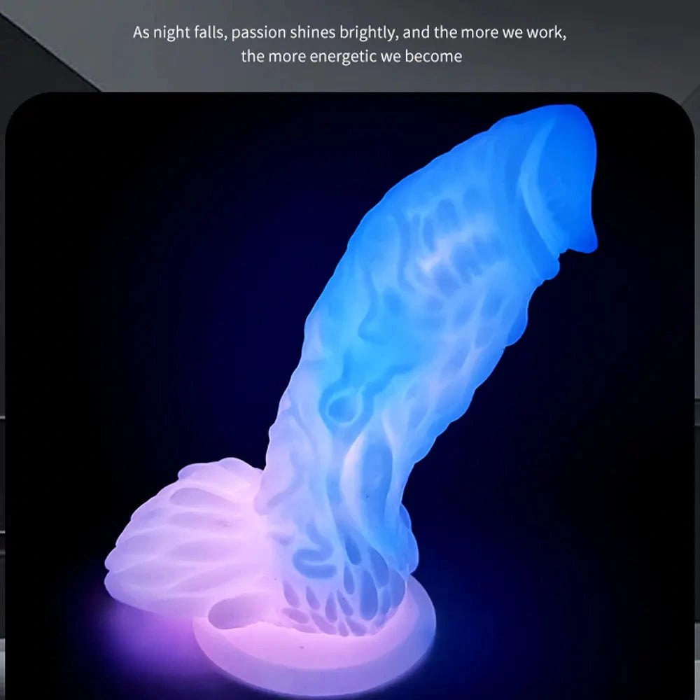 Luminous Dragon Dildo 7.48in - Dragon Dildo Glow Option