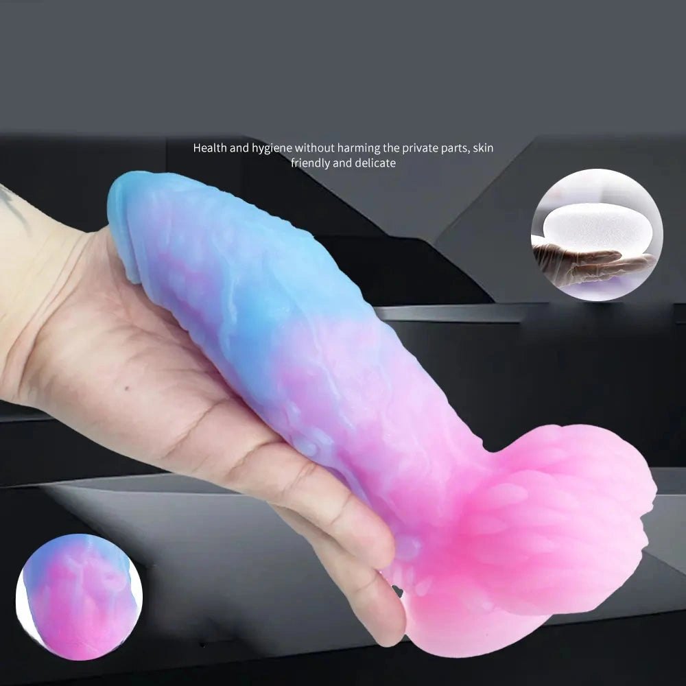 Luminous Dragon Dildo 7.48in - Dragon Dildo Glow Option