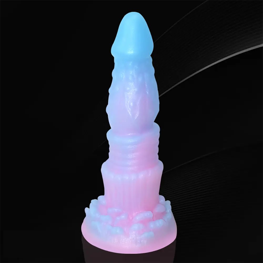 Luminous Fantasy Dildo - Glow Silicone Monster Dildo Toy