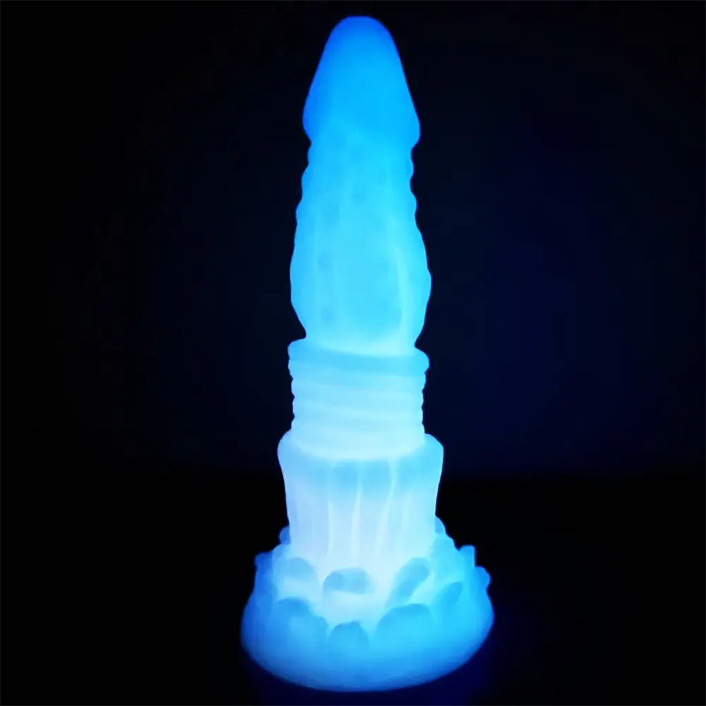 Luminous Fantasy Dildo - Glow Silicone Monster Dildo Toy