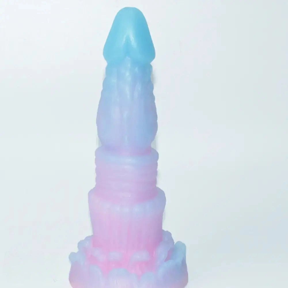 Luminous Fantasy Dildo - Glow Silicone Monster Dildo Toy